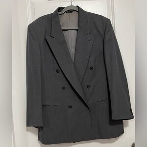 Vintage Givenchy Monsieur Gray Blazer Luxury Designer Classic Tailored Jacket